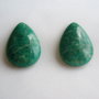(2 bucati) Cabochon lacrima din amazonit rusesc aprox 5.5x17.5x24 mm