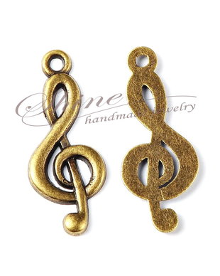 Charm cheia sol, bronz antichizat