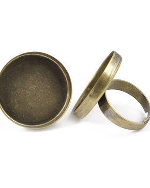 Cadru inel  bronz antic