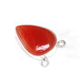 Pandant agat in rama argintata - nuanta carnelian