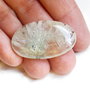 Cabochon  prehnit  oval - masiv