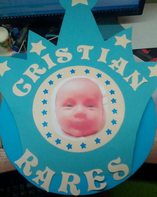 Cutie de dar botez poza bebe
