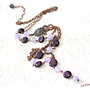 Colier Flori violet