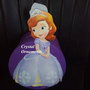 Cutie de dar botez printesa Sofia