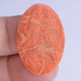 9257 - (1buc) Cabochon, coral poros, rosu caramiziu, 30x20x2mm