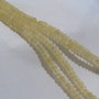 Agate galben pal rondele mici fatetate sir aprox 18.5 cm