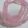 Agate roz rondele mici fatetate sir aprox 18.5 cm