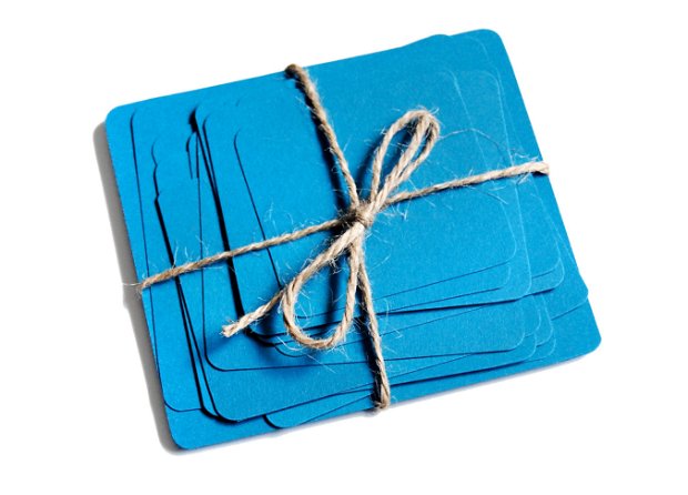 Set cartonase  - Albastru - pentru prezentare, organizare - Flash cards