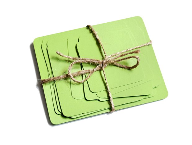 Set cartonase  - Verde mar - pentru prezentare, organizare - Flash cards
