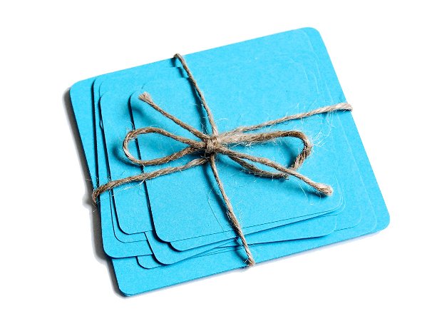 Set cartonase  - Albastru senin - pentru prezentare, organizare - Flash cards