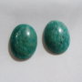 (2 bucati) Cabochon oval din amazonit rusesc aprox 6x18x24 mm