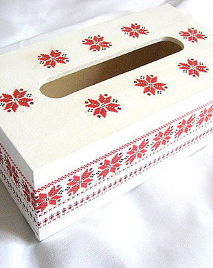 Cutie servetele  cu motiv traditional 29172