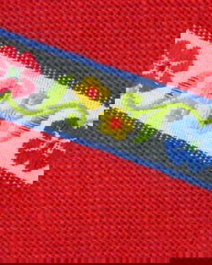 Banda decorativa cu broderie