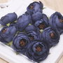 9691 - (6buc) Flori decorative, boboci camelie, material textil aspect matasos, aprox.45mm