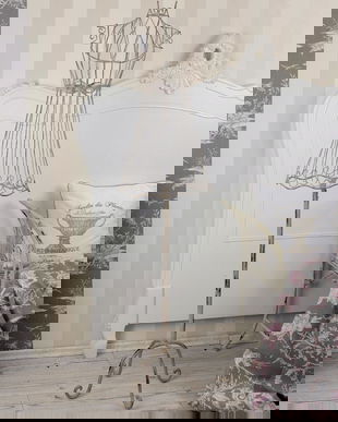 MANECHIN DIN FIER FORJAT ANTIK WHITE AJA045