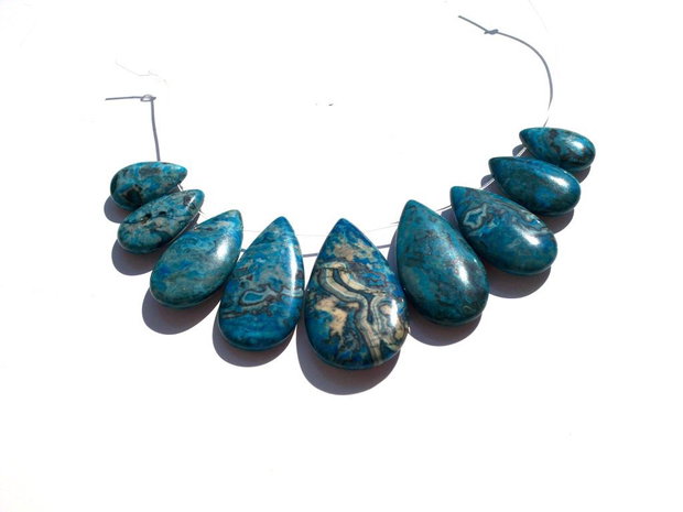Set pandant/baza colier- agate crazy lace