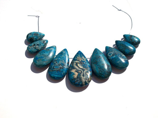 Set pandant/baza colier- agate crazy lace