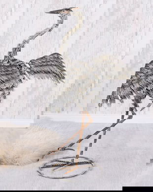 PASARE DIN FIER FORJAT ANTIK GREY  AJA166