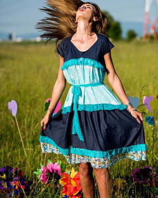 rochie cu stelute