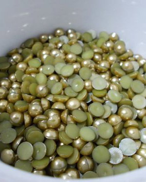 9710 - (120-130b) Cabochon, acril, bronz sidefat, 6mm