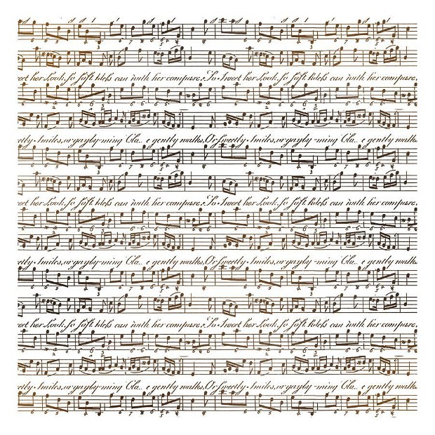 Servetele din hartie de orez- 50 x 50 cm- Note muzicale