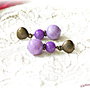 Cercei Balerina cu jad violet