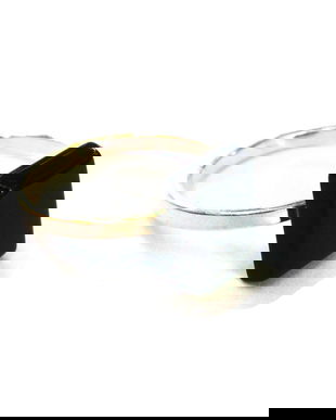 Inel delicat din Argint 925 si Onix dreptunghiular - IN397 - Inel negru, inel romantic elegant, inel pietre semipretioase