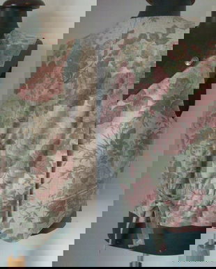 Vesta stofa lana floral