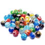 Margele sticla millefiori 10mm  (GSLAK 033)