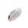Cabochon Quartz turmalinat  - oval