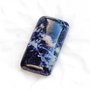 Cabochon  Sodalit  Navy - pernuta in benzi