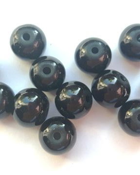 LPE804 - perle negre 8 mm