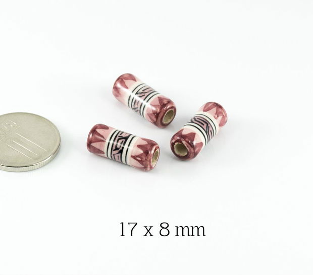 Margele peruviene 17 x 8 mm