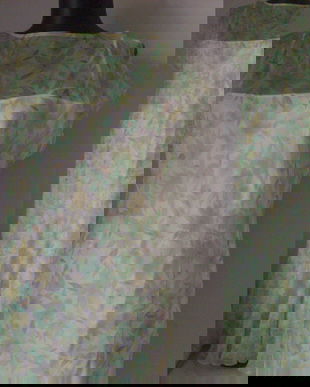 Rochie clepsidra matase vegetala