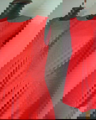 PATRIZIA DINI ROCHIE BUMBAC ROSU