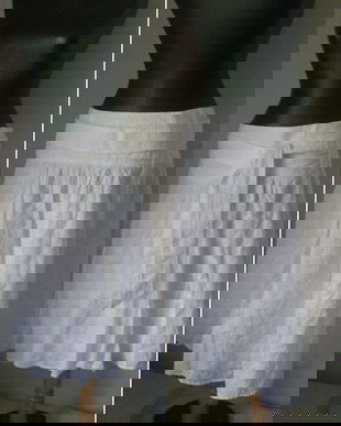 ZARA FUSTA ALBA BUMBAC BRODERIE