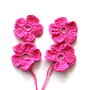 Aplicatii floricele crosetate