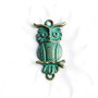 Pandant Bufnita patinata verdigris