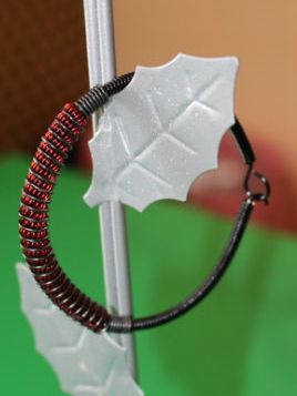 bratara din sarma de cupru nontarnish/bratara barbateasca/bratara unisex/bratara dama - rosu si negru
