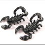 9239 - Baza cercei cu tija / surub, aliaj metalic negru mat, scorpion