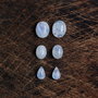 Set 3 perechi  - moonstone - forme diverse - PM021
