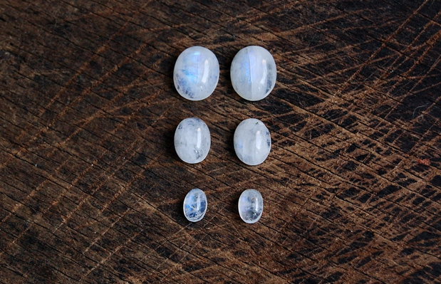 Set 3 perechi  - moonstone - forme diverse - PM041