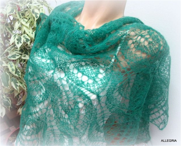 Sal tricotat verde