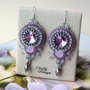 "Sparkling" - Cercei statement cristale Preciosa