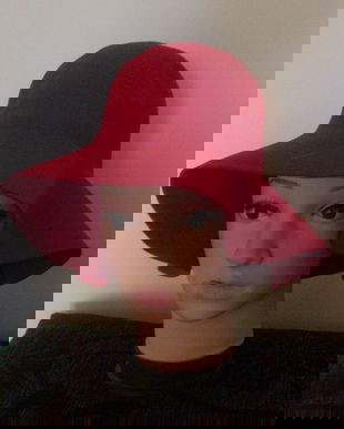 PALARIE FETRU LANA  ROSU