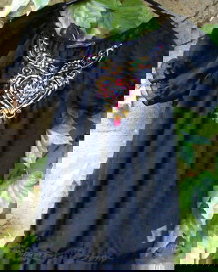 Bluza voal cu margele S