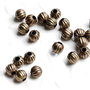Set 10 buc  Margele metalice decorative - nuanta bronz antic
