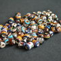 Lot 100 buc margele mici peruviene din ceramica 6 -8 mm