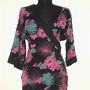 OFERTA - Bluza noua, stil kimono, cu flori colorate