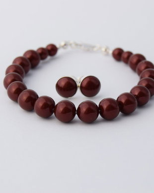 Set Swarovski Pearl Bordeaux